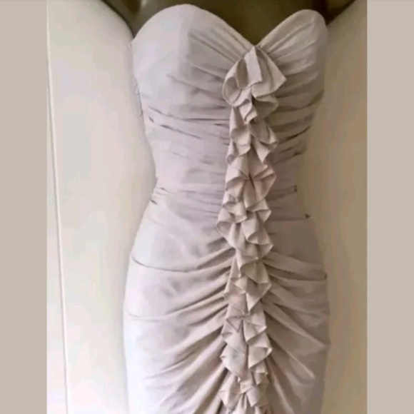 H&M Ruched Ruffle Dress in MultiColor - Picture 1 of 6